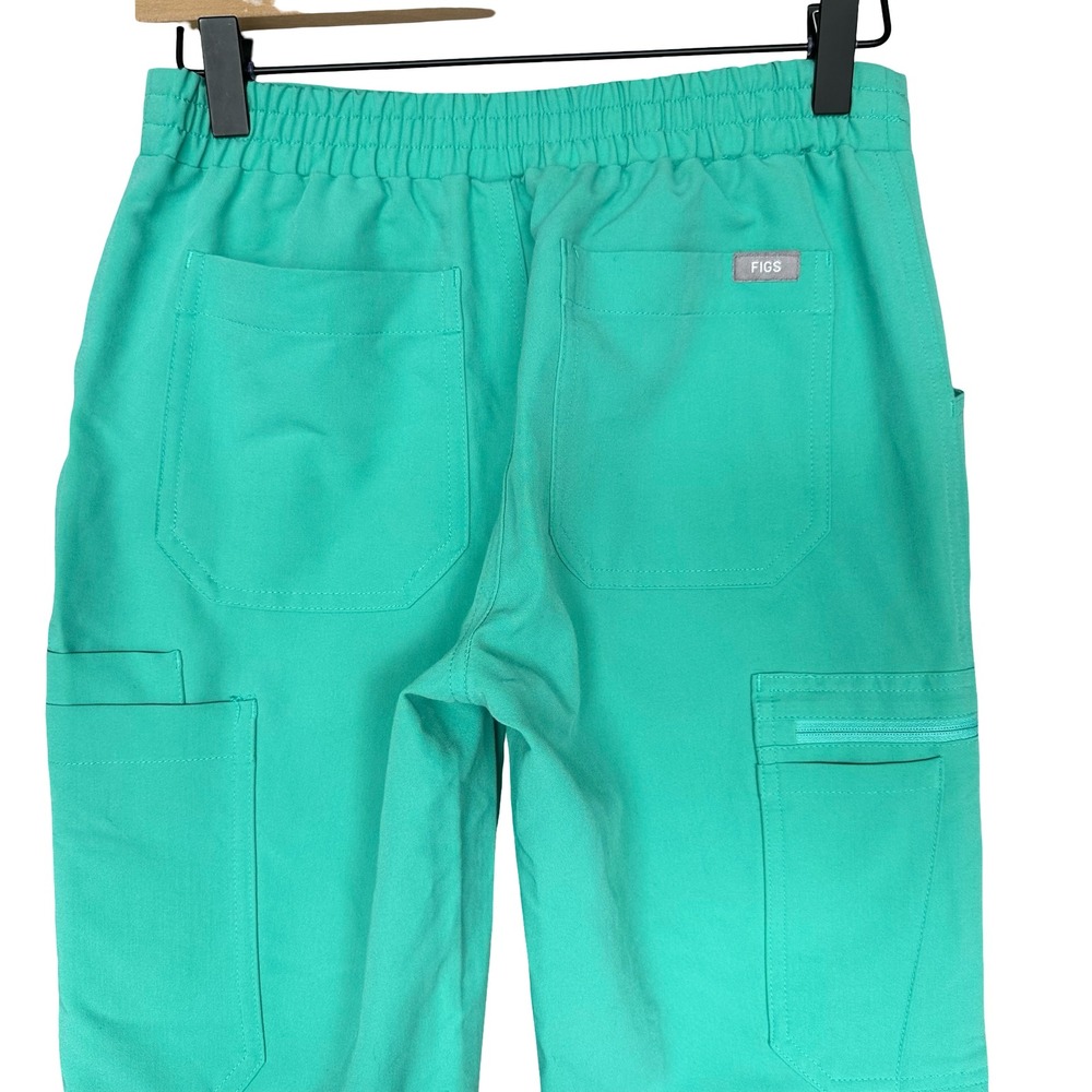Figs Yola High-Rise Slim Stretch Lagoon Anti-Wrinkle Scrub Trouser Pant Size XXS - Picture 6 of 11